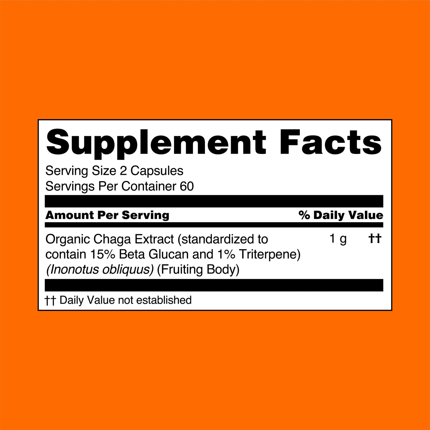 Chaga Mushroom Extract Capsules