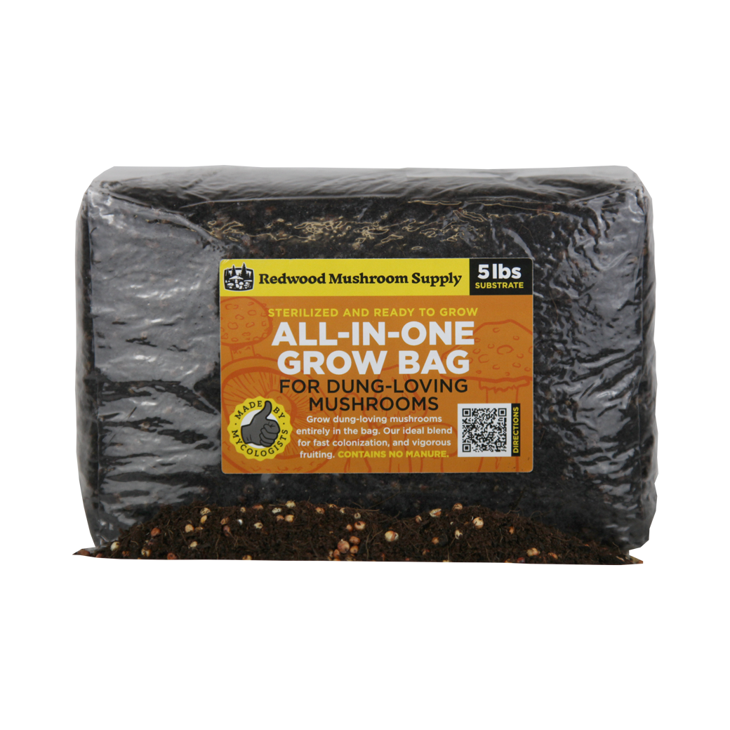 'All-in-One' Mushroom Grow Bag - Dung Loving