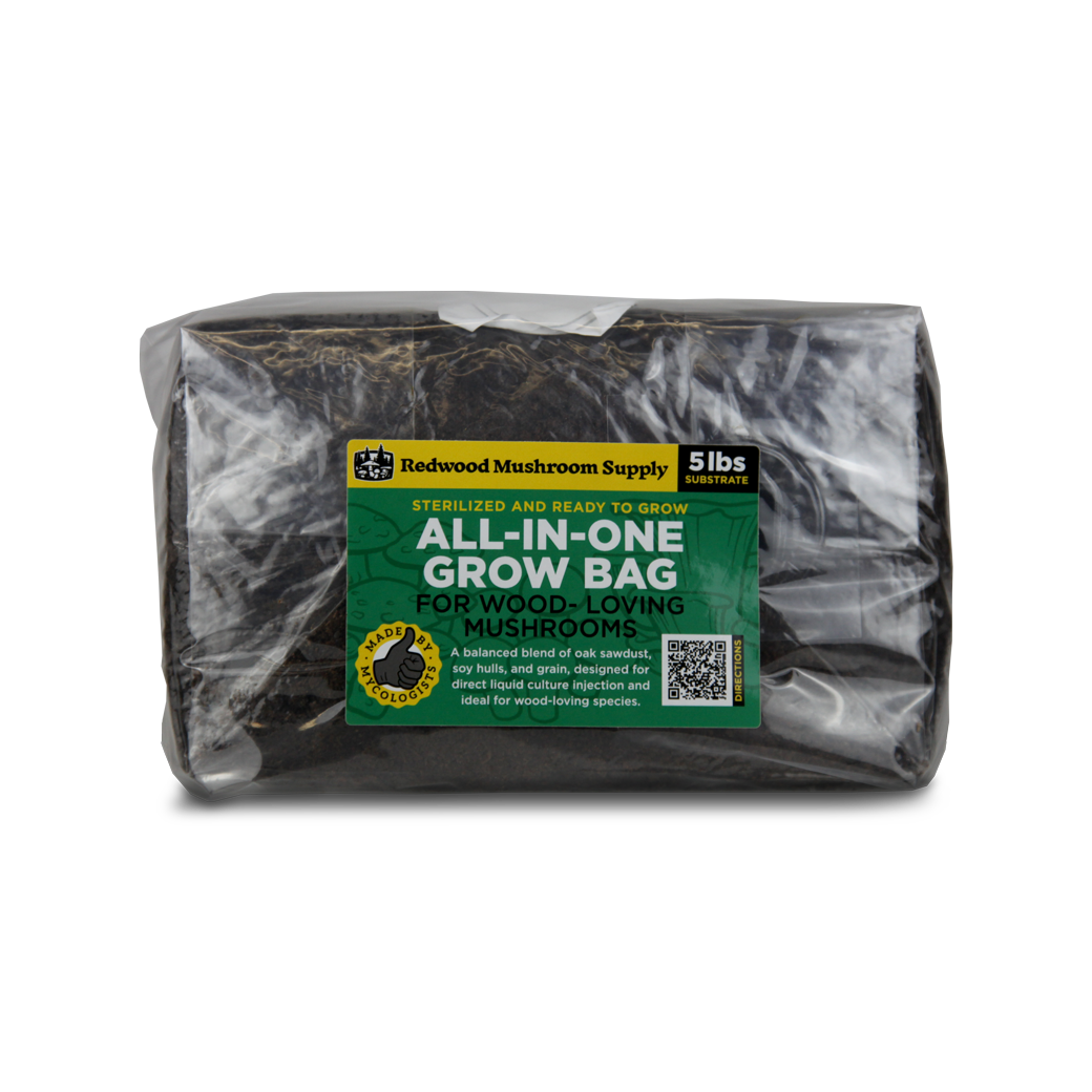 'All-in-One' Mushroom Grow Bag - Wood-Lover
