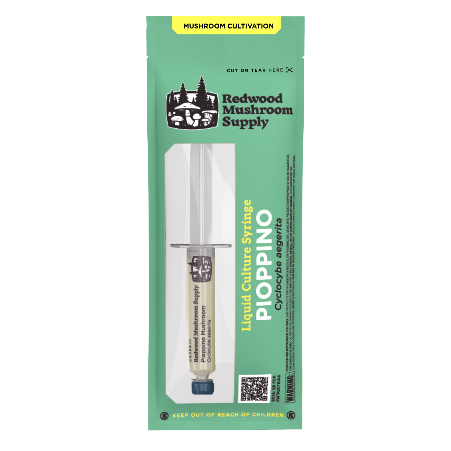 Pioppino Mushroom Liquid Culture Syringe